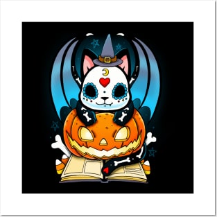 Kitten Halloween Posters and Art